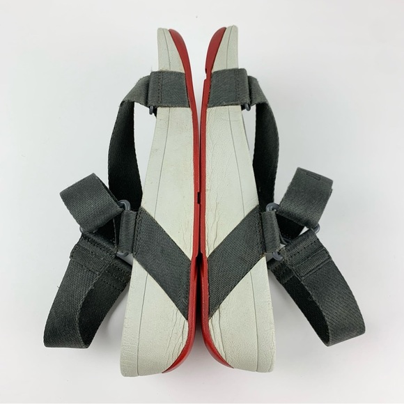 Fitflop Grey Surfa Cross Ankle Heel Strap Sandals 7 - Picture 10 of 13